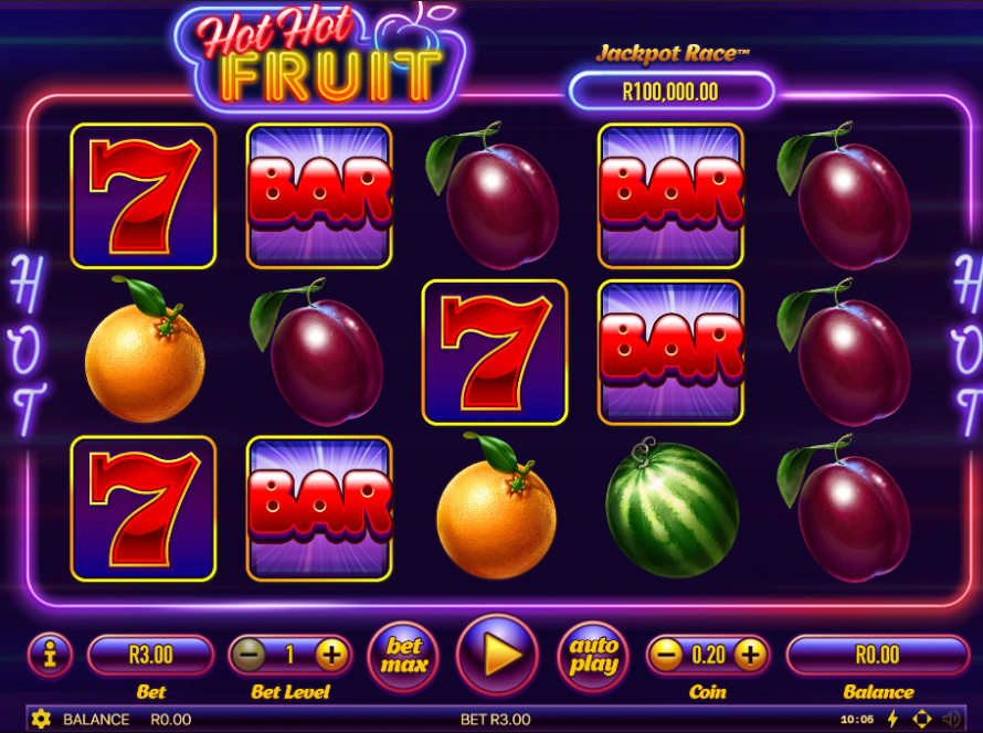 Hot Hot Fruit - Game Screen