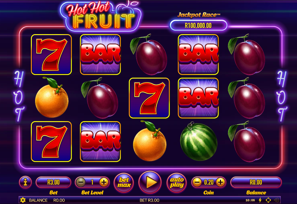 Hot Hot Fruit - Game Screen